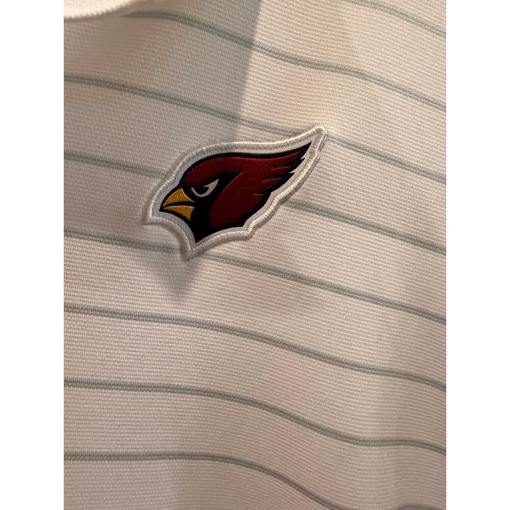 Nike Golf- White Striped Arizona Cardinals Polo- 3xl - Picture 3 of 7